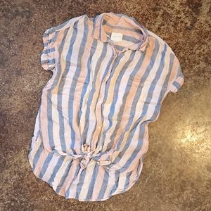 American Eagle stripe shirt button down small
